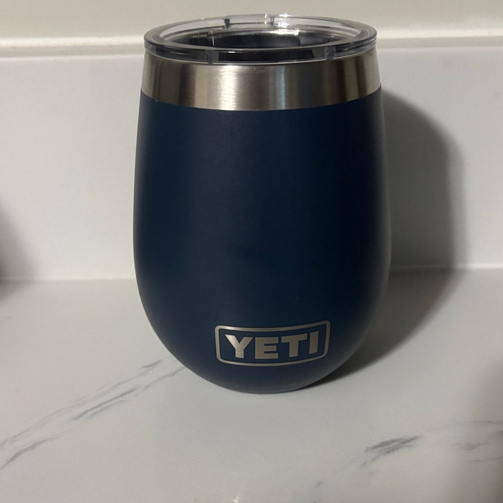 YETI Blue Stainless Steel Tumbler